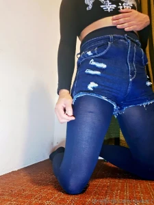 I really liked this outfit blue and black part 6