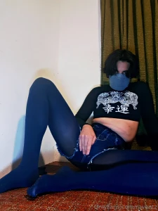 I really liked this outfit blue and black part 1