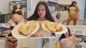 Vid 168 bbw feedee tradwife goes wild - dancing and stuffing length - part 6