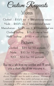 I m offering 25 off customs today through christmas