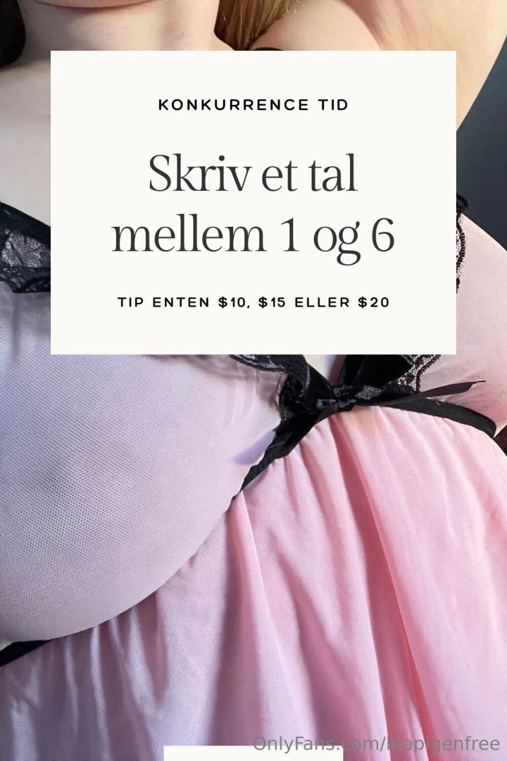 Samme konkurrence som sidst jeg har lavet denne konkurrence hvor du 