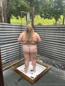 Nothing beats a outdoor shower in the middle of summer
