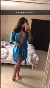 Just a satin robe