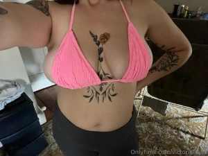 This bikini is not big enough but it makes my melons sooo bouncy