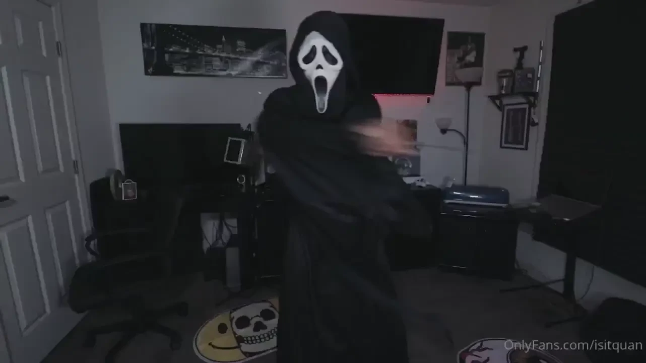 Did you catch the spooky show masked maniac with a bbc squirting a 