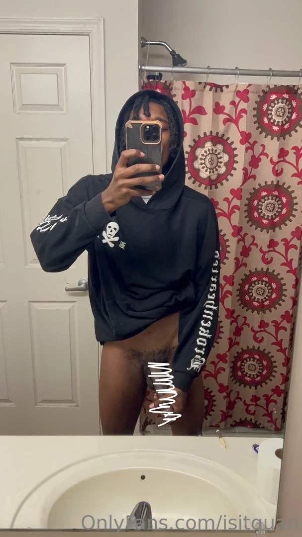 Slow stroking this long black dick thinking about all the things i 