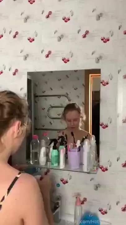 Video of me washing my face in the morning and applying light everyday 