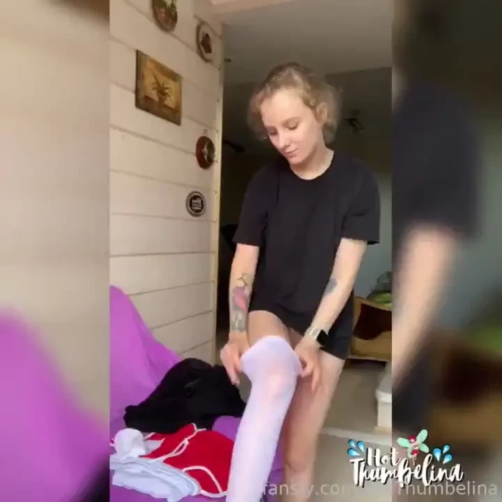 Full video of me taking off my home clothes and putting on my new 