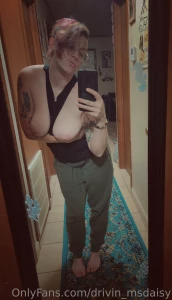 I like to clean in cut out shirts so i can whip my boobs out and part 2