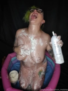 Little whipped cream syrup and sprinkles action to the sundae still part 1