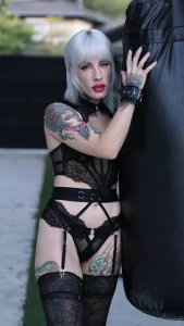 The only thing hotter than my black lingerie the way i m wearing it