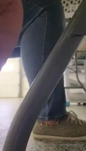 Sock teasing at work part 10