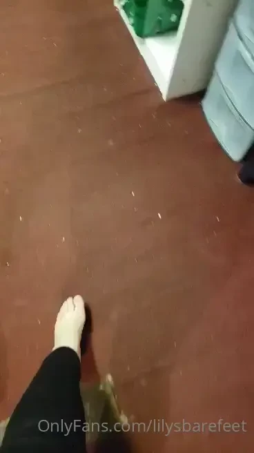 Walking around barefoot at work again 
