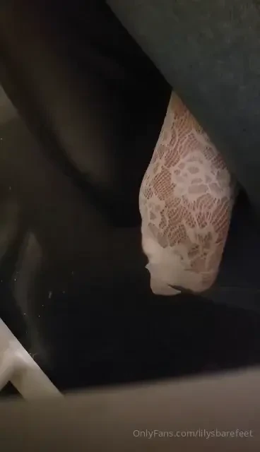 Little sock play tease at work 