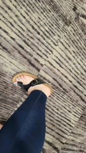 Little tease outside the car in my birks part 19
