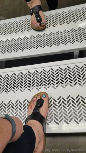 Little tease outside the car in my birks part 3