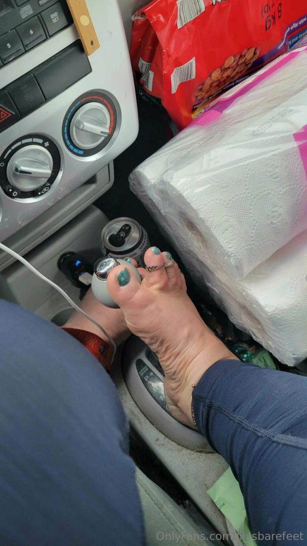 Little tease outside the car in my birks part 10 