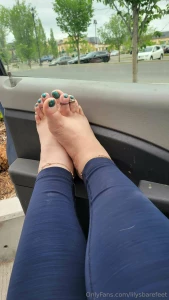 Little tease outside the car in my birks part 7