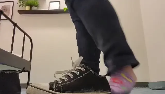 I was at work today and my sock kept falling off so i thought i d 