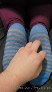 lilysbarefeet - My feet being played with it tickled a little too much enjoy 