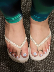 White pedicure part 2