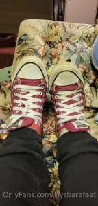 My feet at work i like to take my shoes ans socks off alot part 1