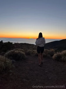 Sunset magic when the sun says goodbye to the horizon nature seems to