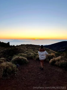 Sunset magic when the sun says goodbye to the horizon nature seems to part 3