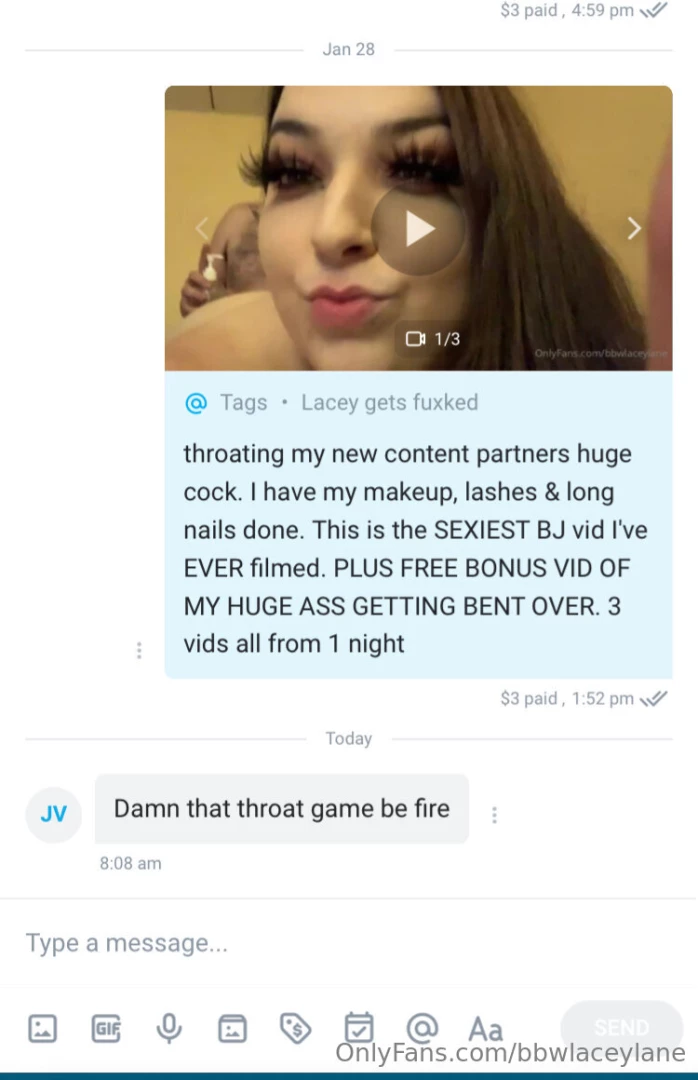 Check dms for a bj video 