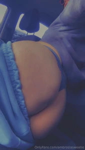 Wanna bend me over the steering wheel tips always get treats