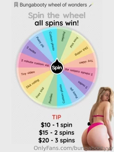 My first wheel on here got some fun prizes here tip this post 10 for 1