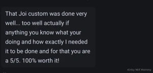 These are my latest reviews - i am doing a custom special now - only part 4