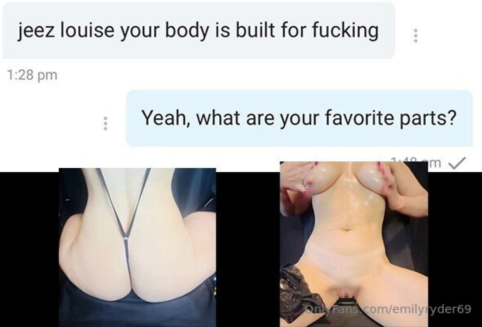 Another satisfied fan what are your favorite features on my body part 1 