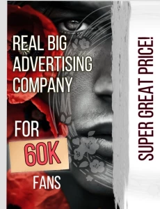 For a full-fledged advertising campaign for more than 60k subscribers