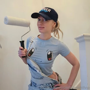 Should have worn blue undies to match my outfit for today painting part 2
