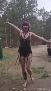 Just a fae splashing in the rain
