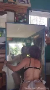 This mirror was found and sat for months so cleaning it was quite the