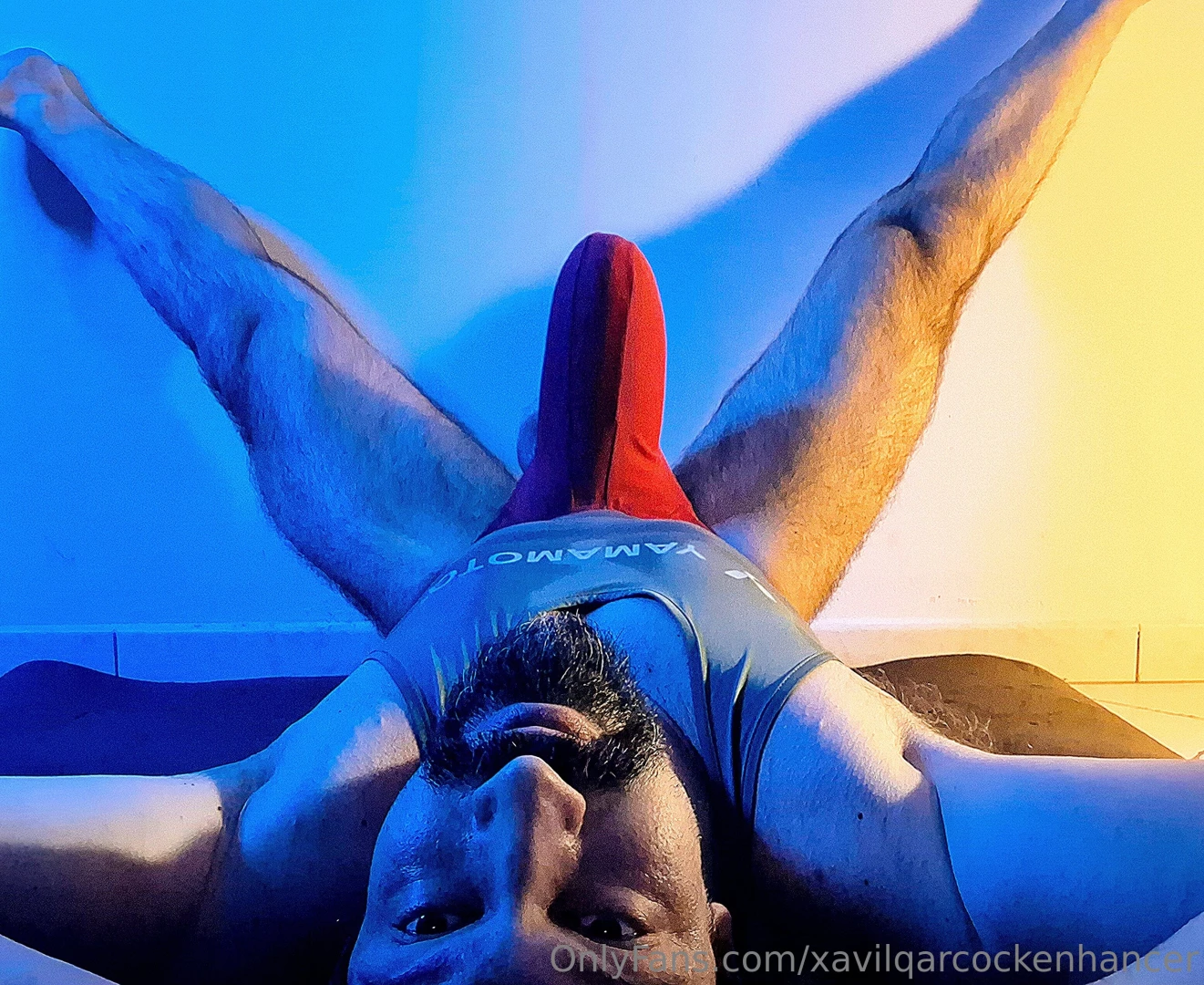 Practicing some stretching routine in all the colours of the rainbow part 16 