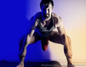 Practicing some stretching routine in all the colours of the rainbow part 25