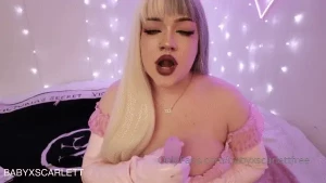 babyxscarlettfree - Do you like the sound of gloves on a wet pussy wanna find out https 