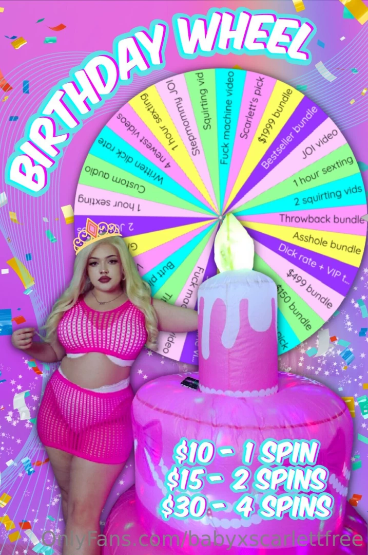 Happy birthday to meeee let s celebrate with a new wheel this month 10 