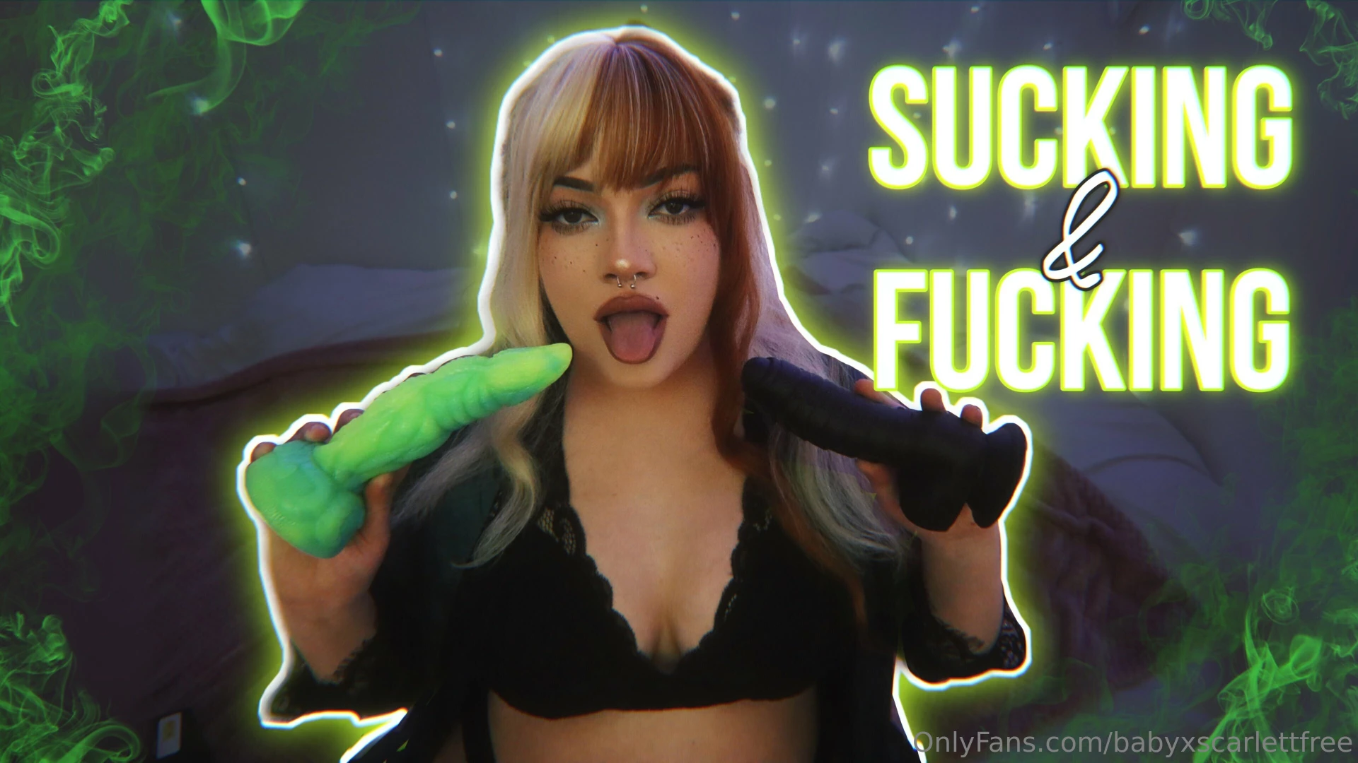 Sucking and fucking new fantasy dildos i got two yummy gifts off my 