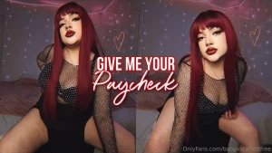 Give me your paycheck it s a thrill to participate in your favorite