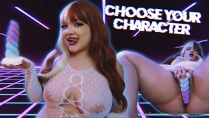 Character chosen this thick slut is desperate to show you her dick