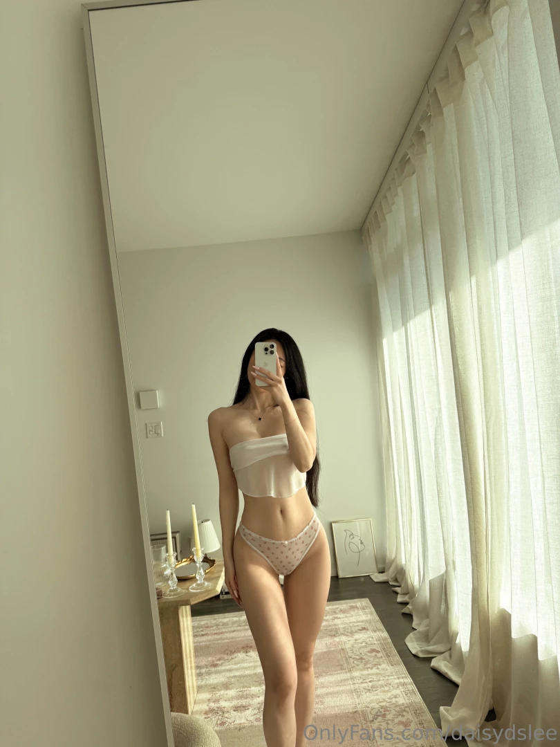 White top and white panties 