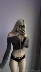 Should i move the top up for you cosplay fyp egirl blond cutie petite