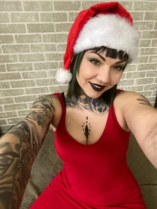 Mrs claus is ready to spank the naughty and use the nice in which list