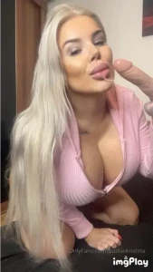 barbiekristina - Sloppy dildo bj sucking on your dick and giving you hot joi 