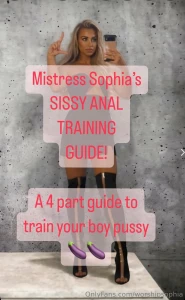 Sissy anal training guide mistress sophia s brand new audio guide to