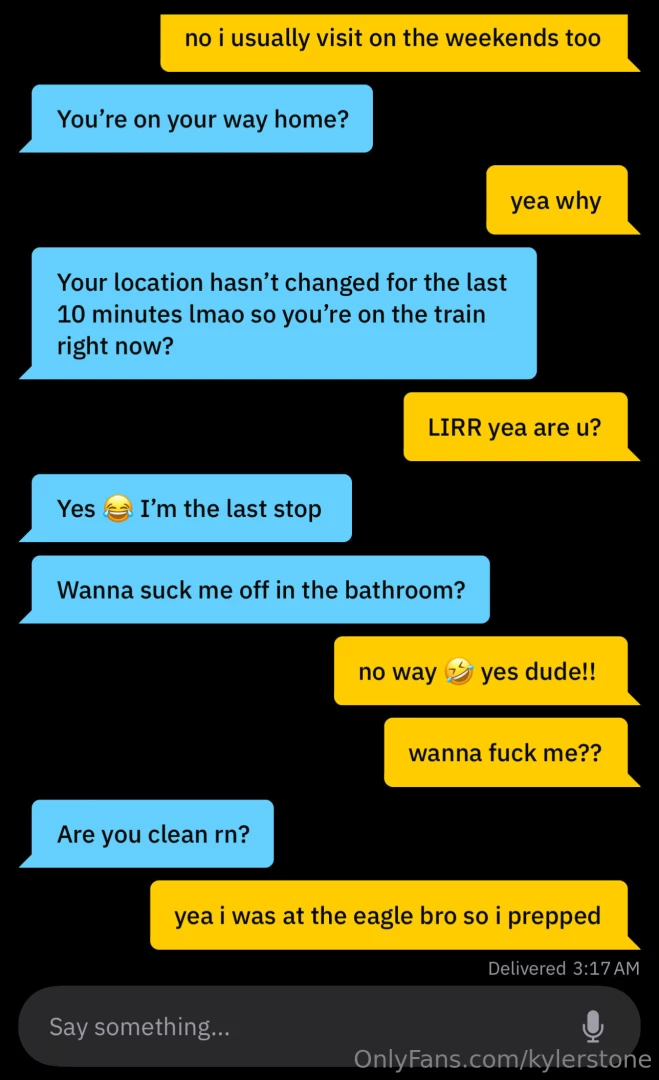 Took the train home this weekend and got bred in the bathroom by this 